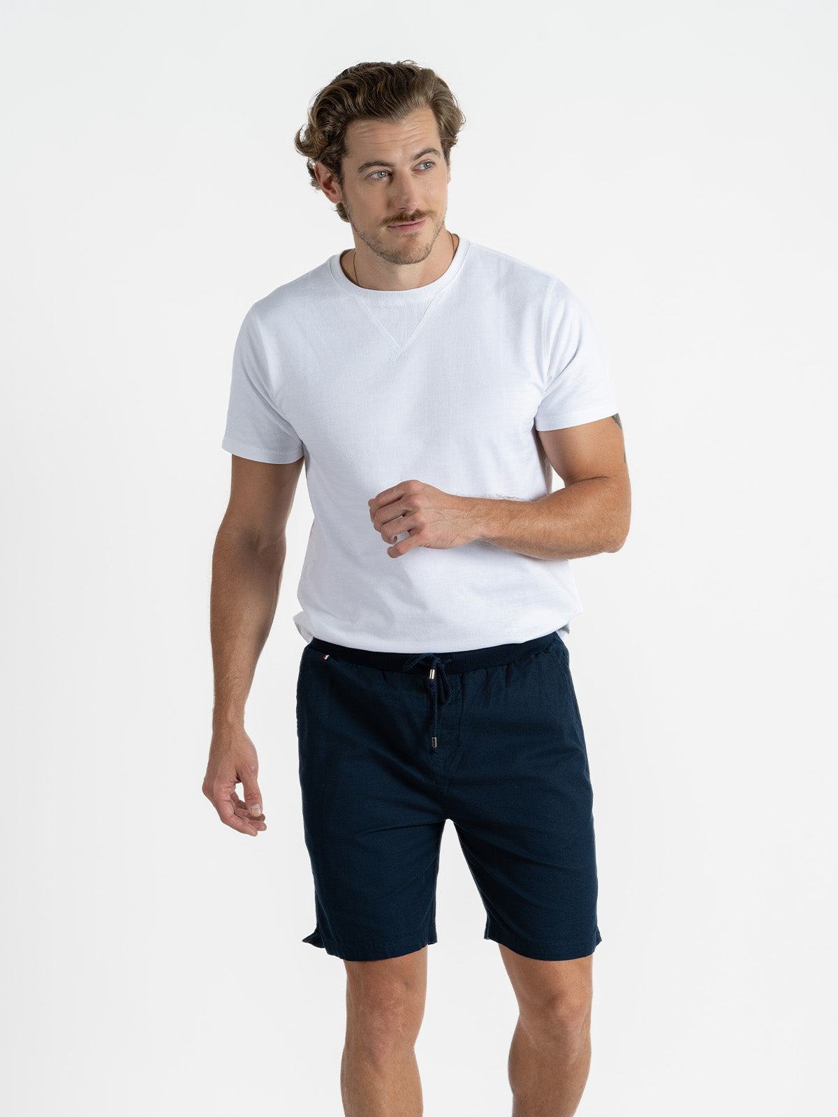 Bermuda Cotton Flex Marino