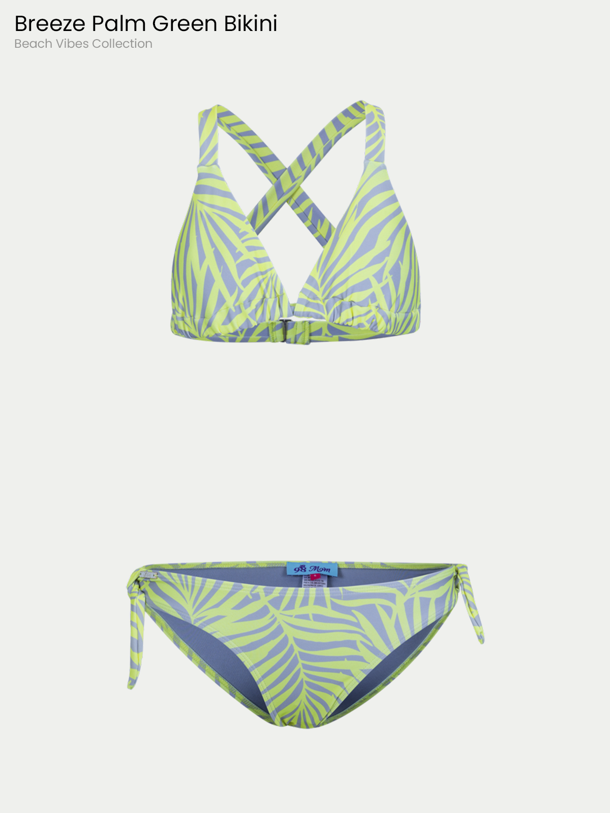 Traje de Baño Mujer - Breeze Green Pink Bikini Beach Vibes Collection - Secado Rápido