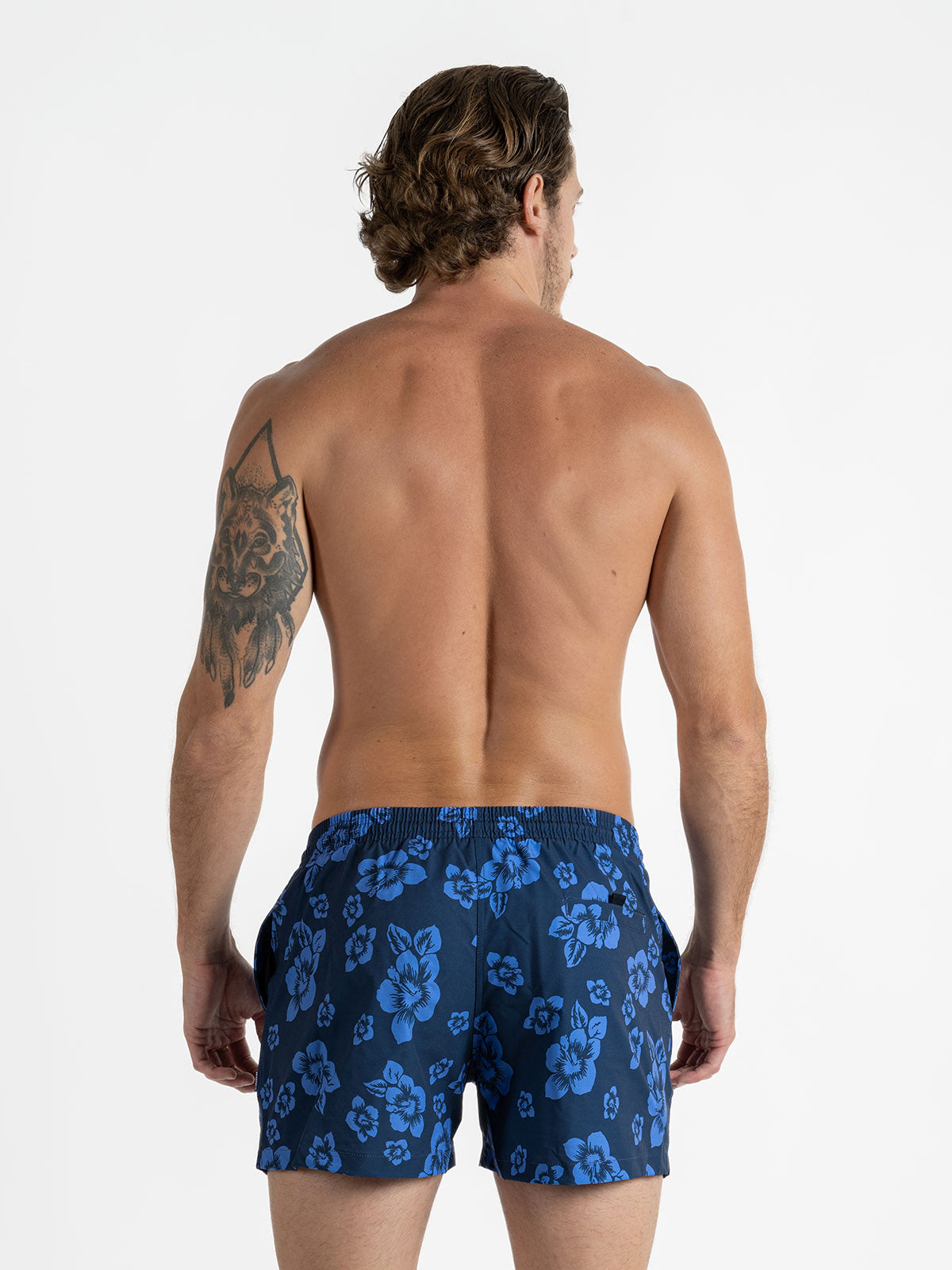 Traje de Baño para Hombre Secado Rápido - Premium Hawaiian Blue - Premium Collection S – XXL