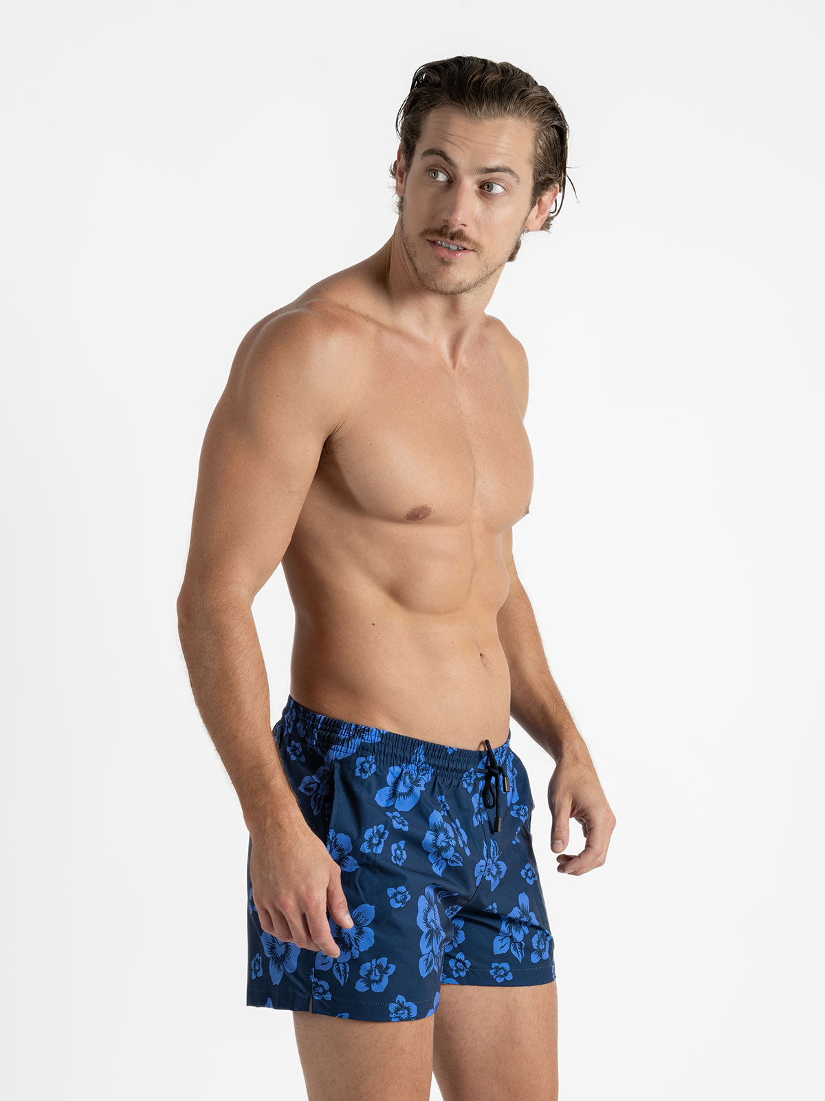 Traje de Baño para Hombre Secado Rápido - Premium Hawaiian Blue - Premium Collection S – XXL