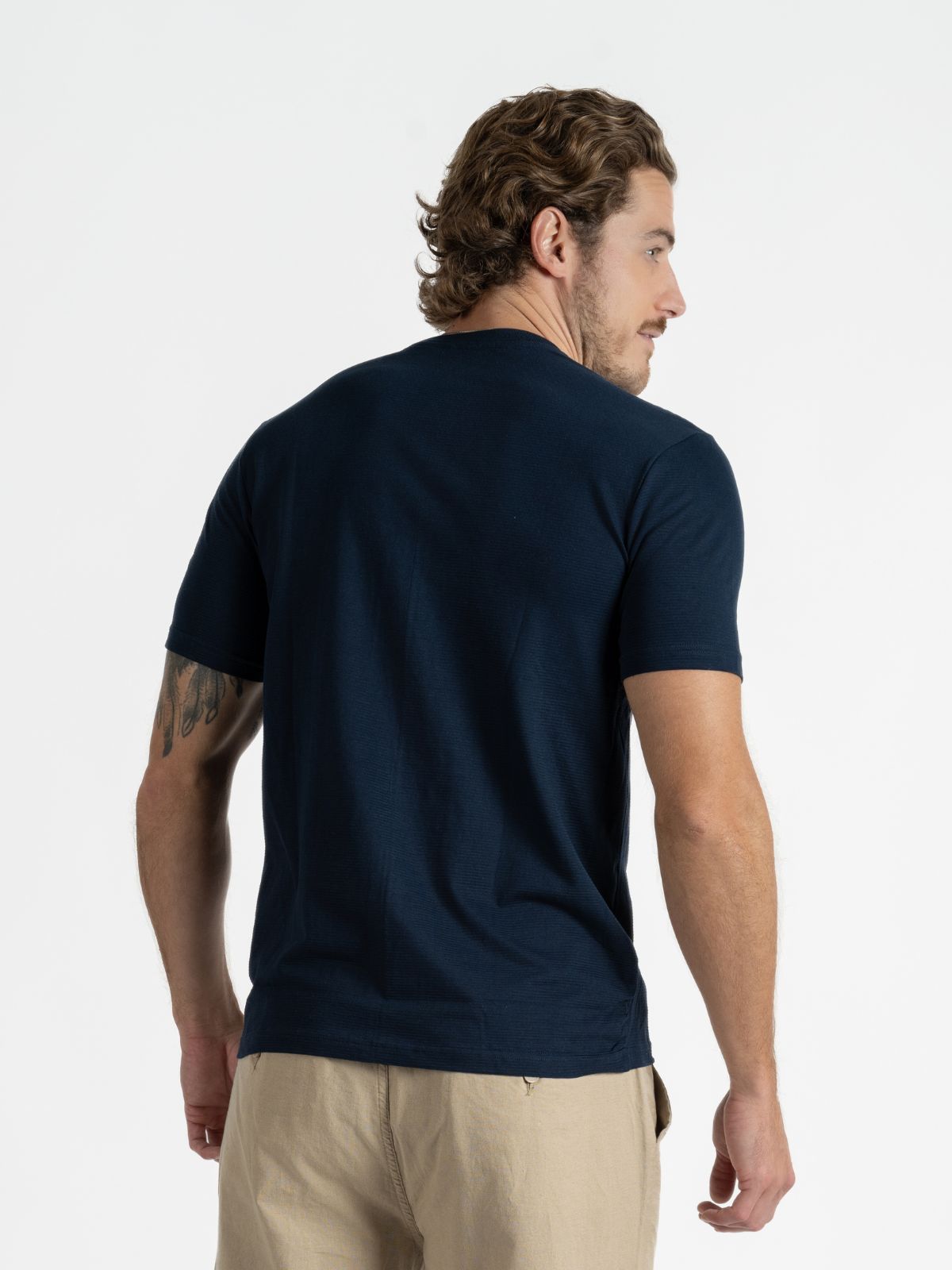 Playera para Hombre - Playera Cuello Redondo Marino