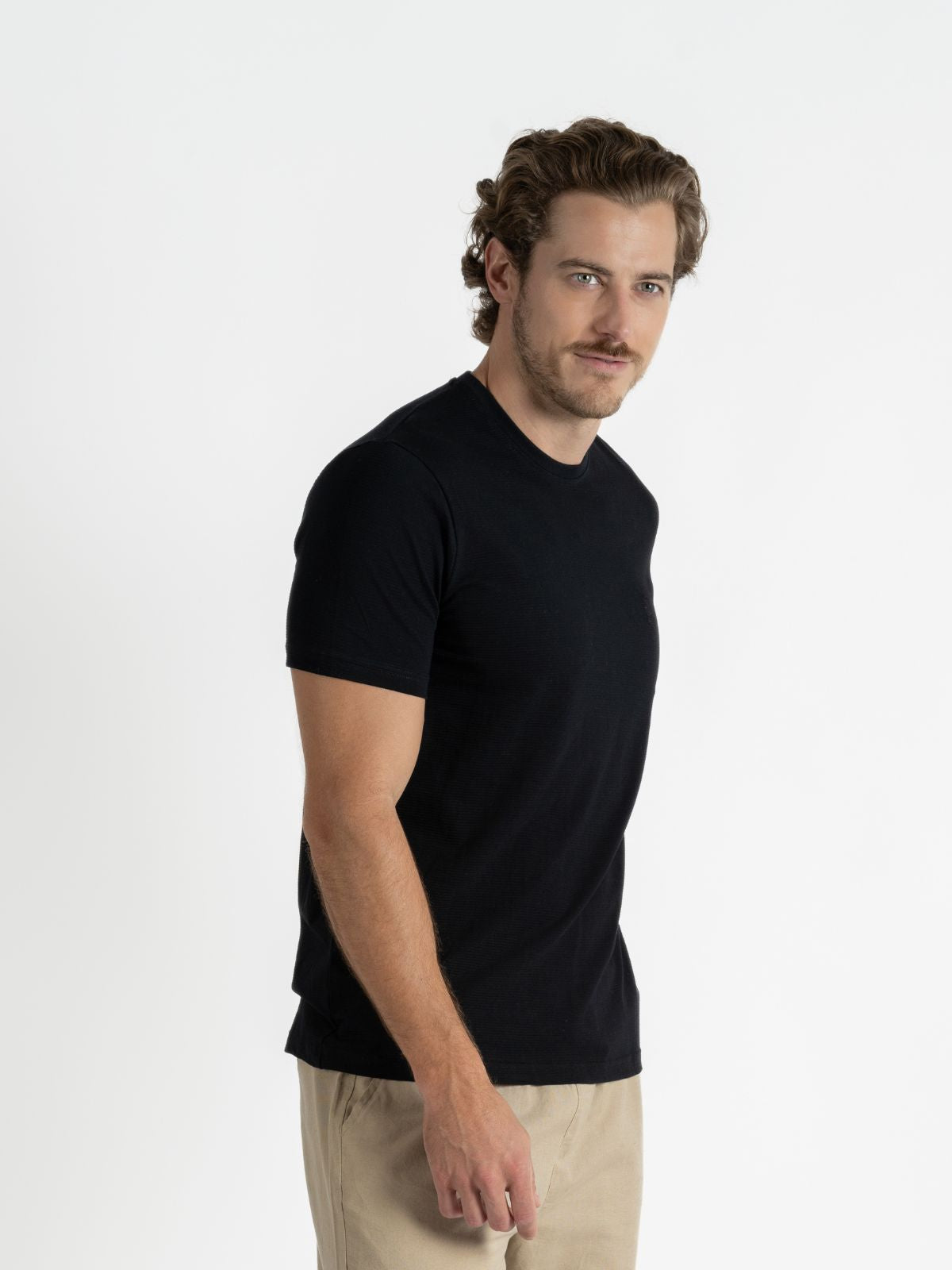 Playera para Hombre - Playera Cuello Redondo Negro