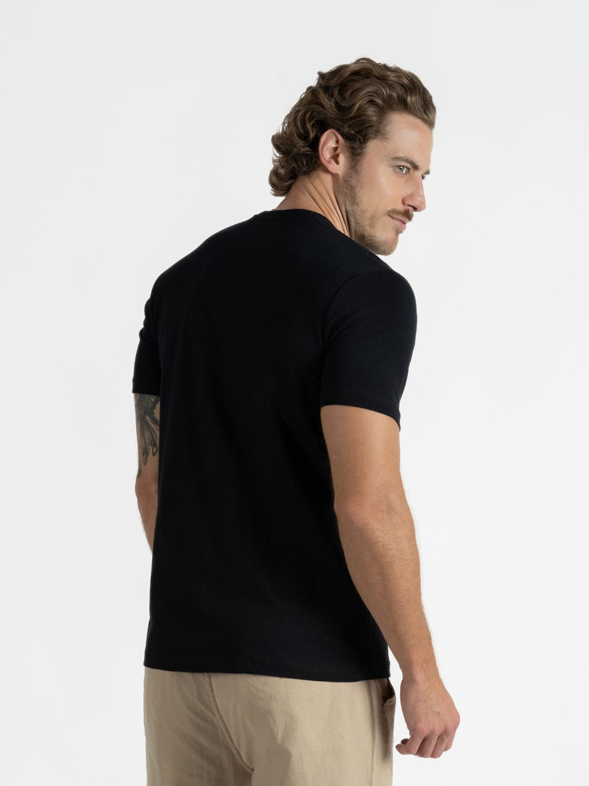 Playera para Hombre - Playera Cuello Redondo Negro