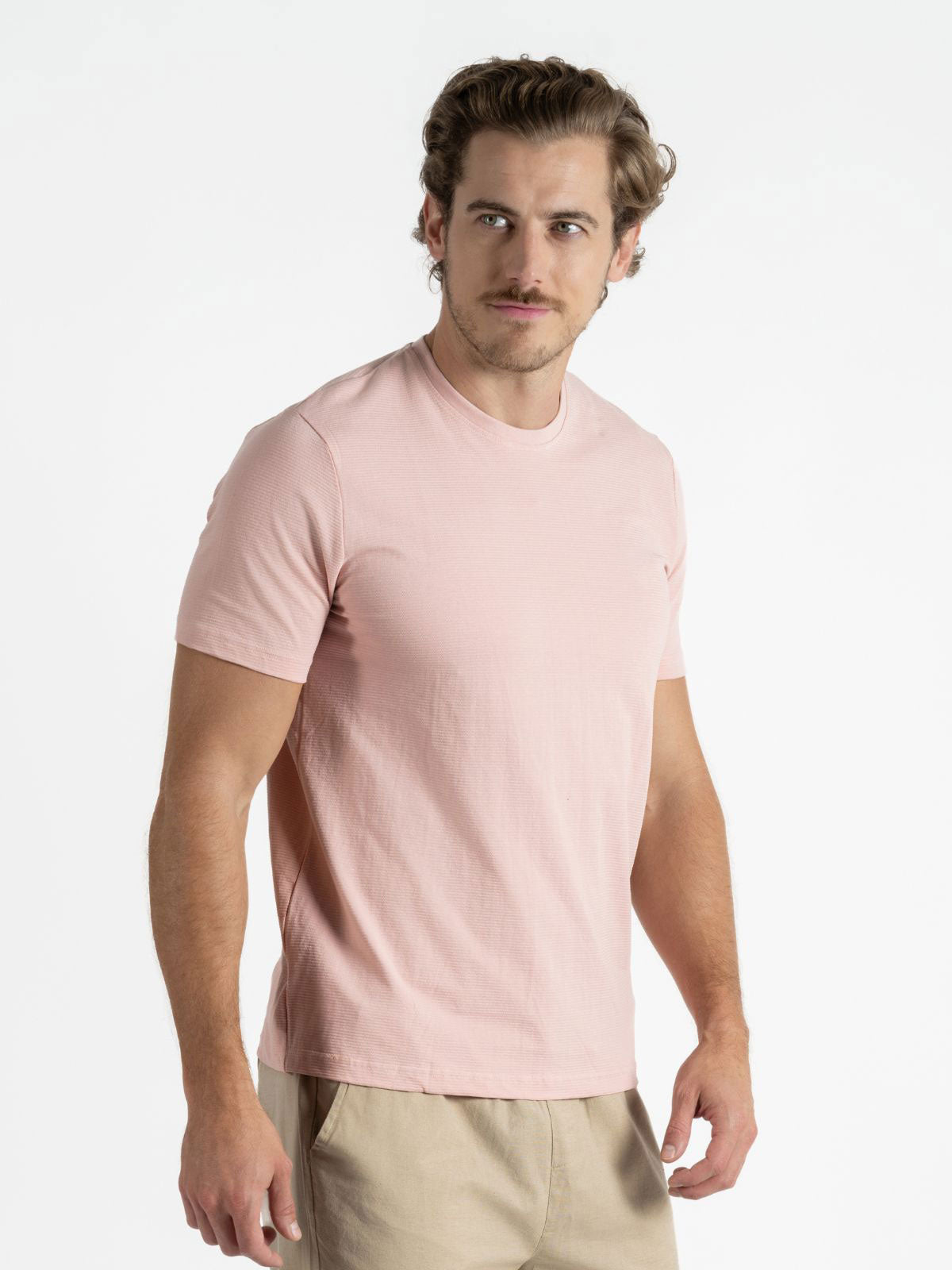 Playera para Hombre - Playera Cuello Redondo Rosa