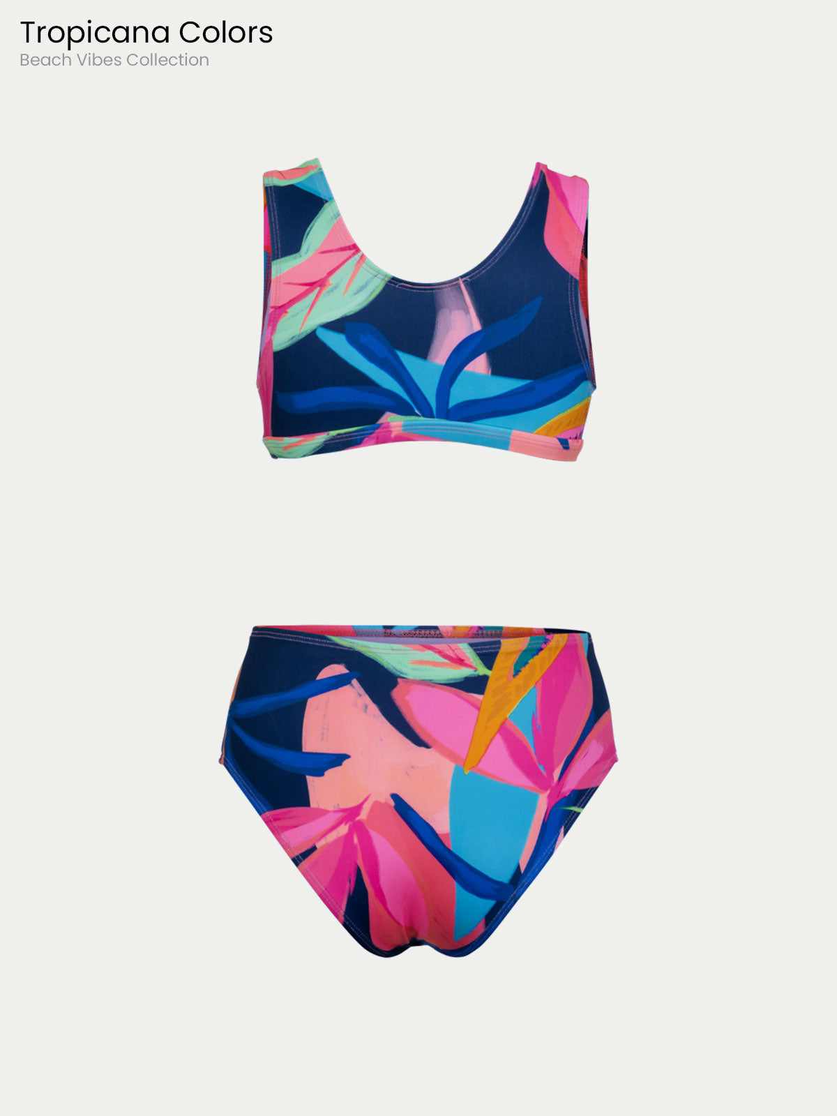 Traje de Baño Mujer - Tropicana Color Bikini Beach Vibes Collection - Secado Rápido