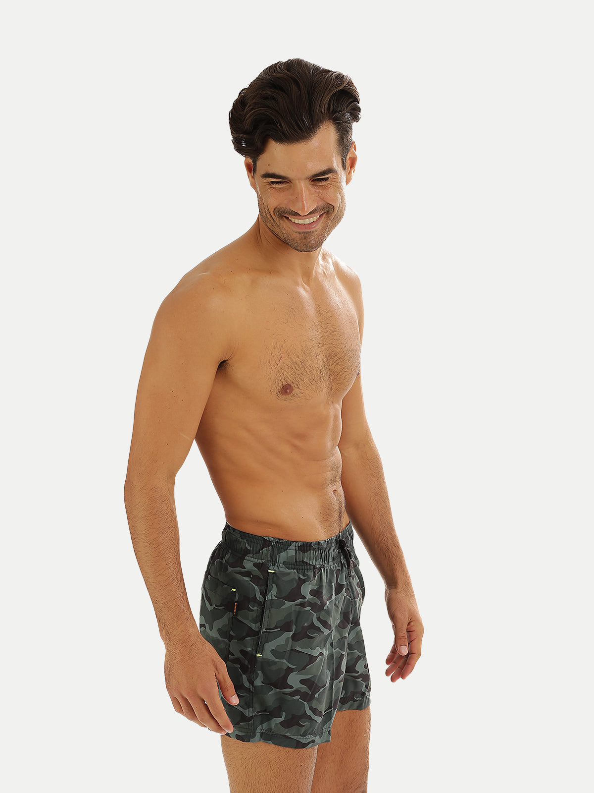 Traje de Baño para Hombre Secado Rápido Bolsillos - Bañador Army Green Short - Collection XS – XXXL