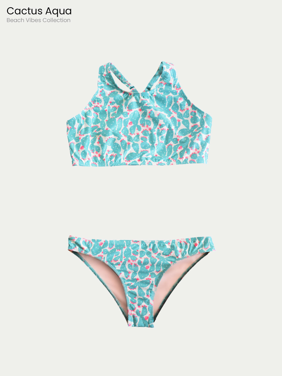 Traje de Baño Mujer - Cactus Aqua Bikini Beach Vibes Collection - Secado Rápido