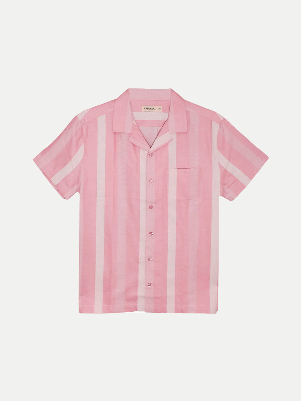 Camisa para Hombre - Camisa Manga Corta Fancy Dobby Rosa