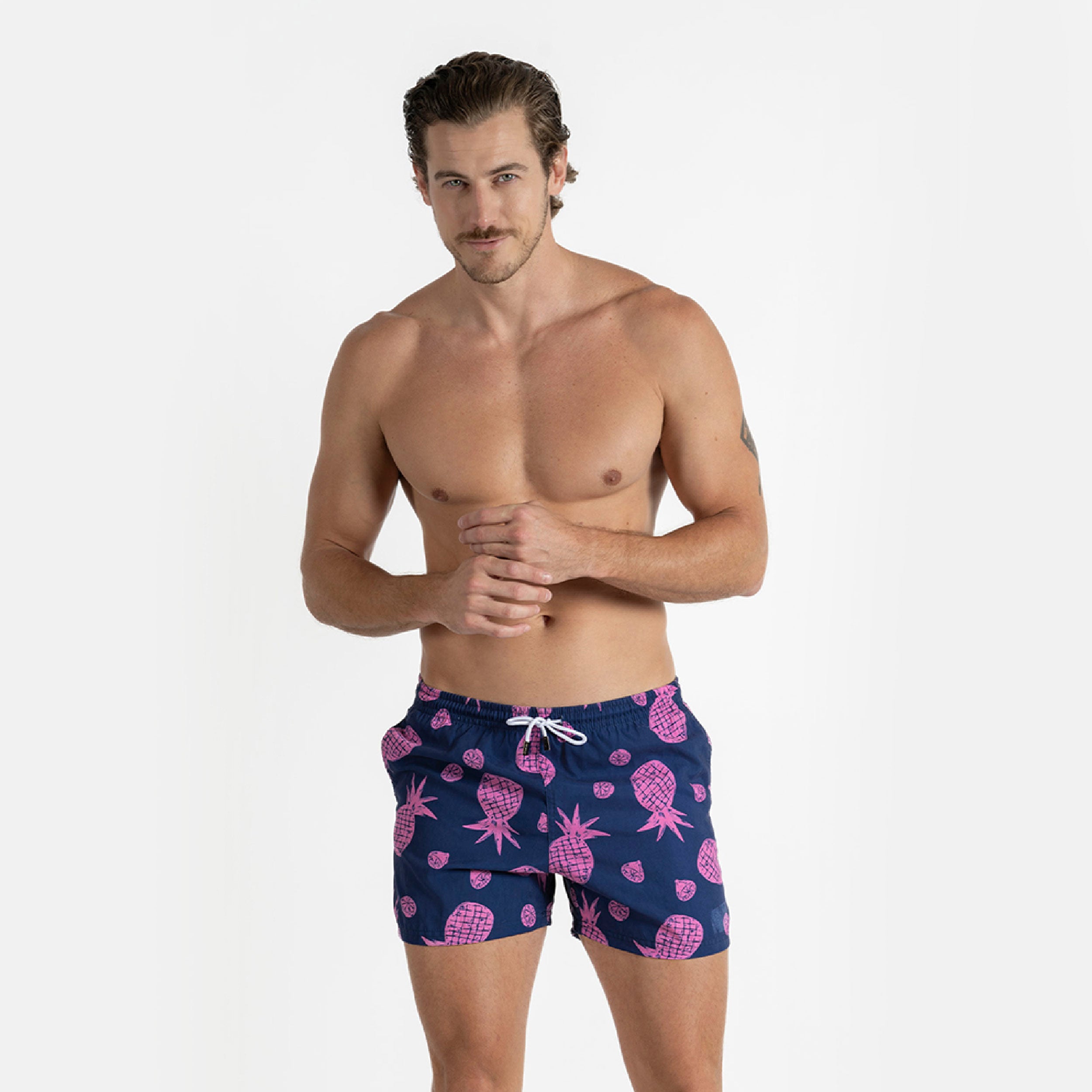 Traje de Baño Hombre - Bañador Pink Pineapple - Essential Collection S – XXL