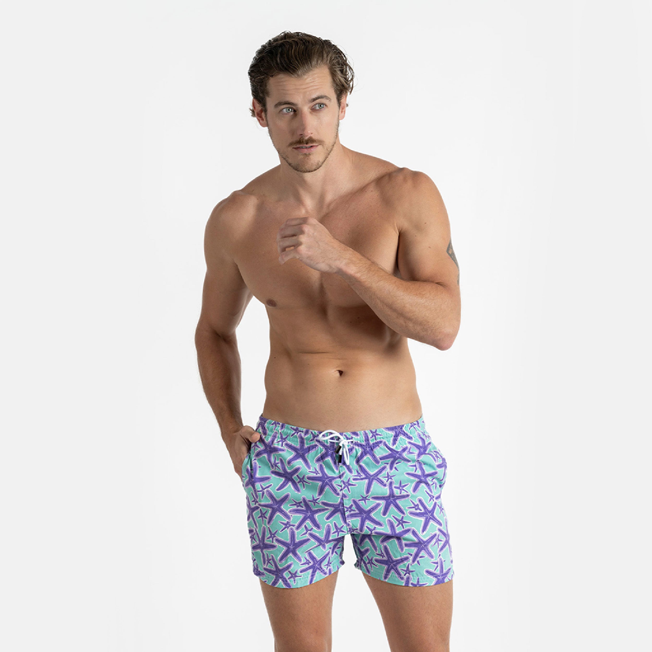 Traje de Baño Hombre - Bañador Purple Starfish - Essential Collection S – XXL