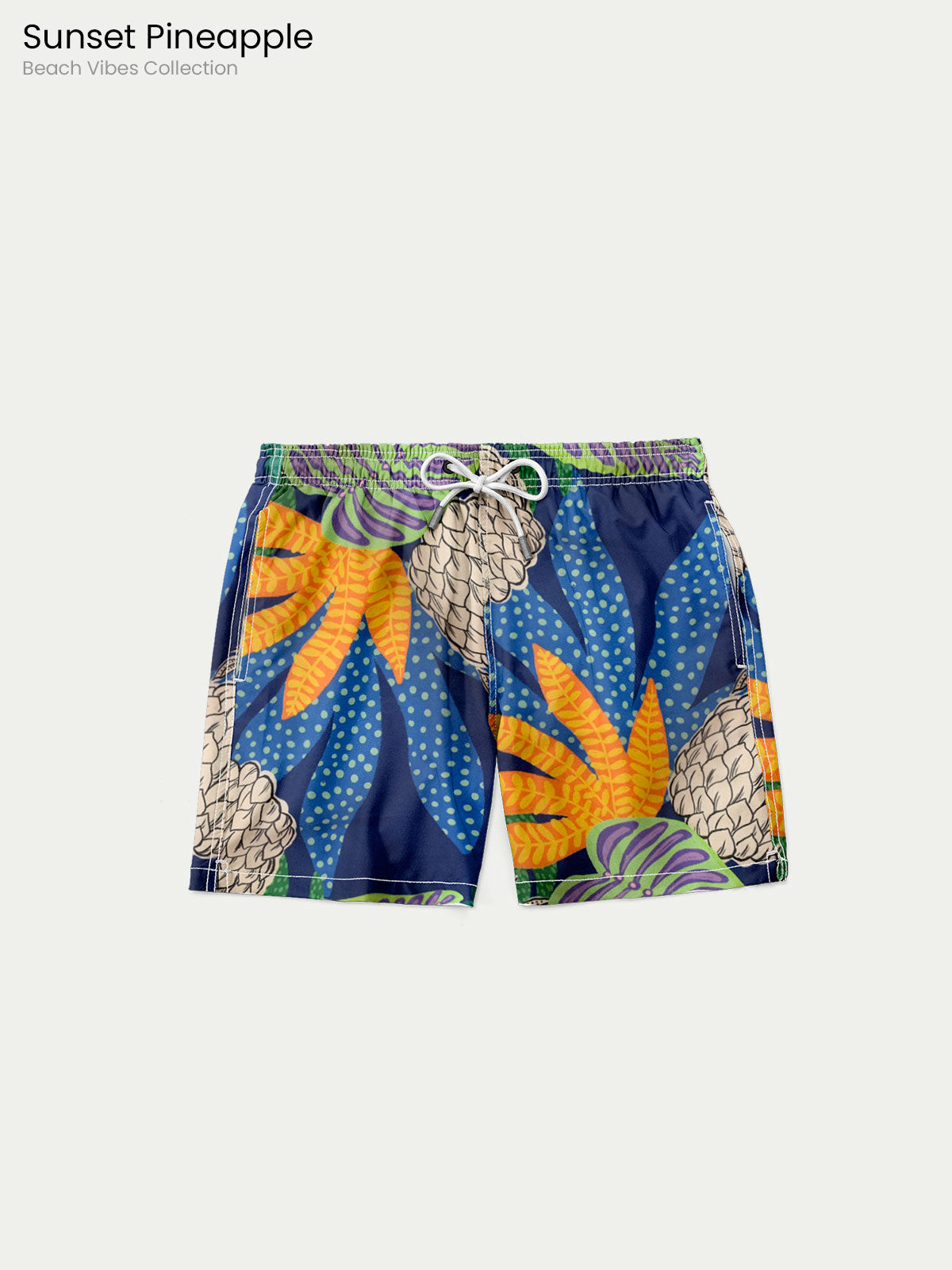 Traje de Baño para Niño Secado Rápido - Sunset Pineapple - Beach Vibes Collection de 1 a 12 años