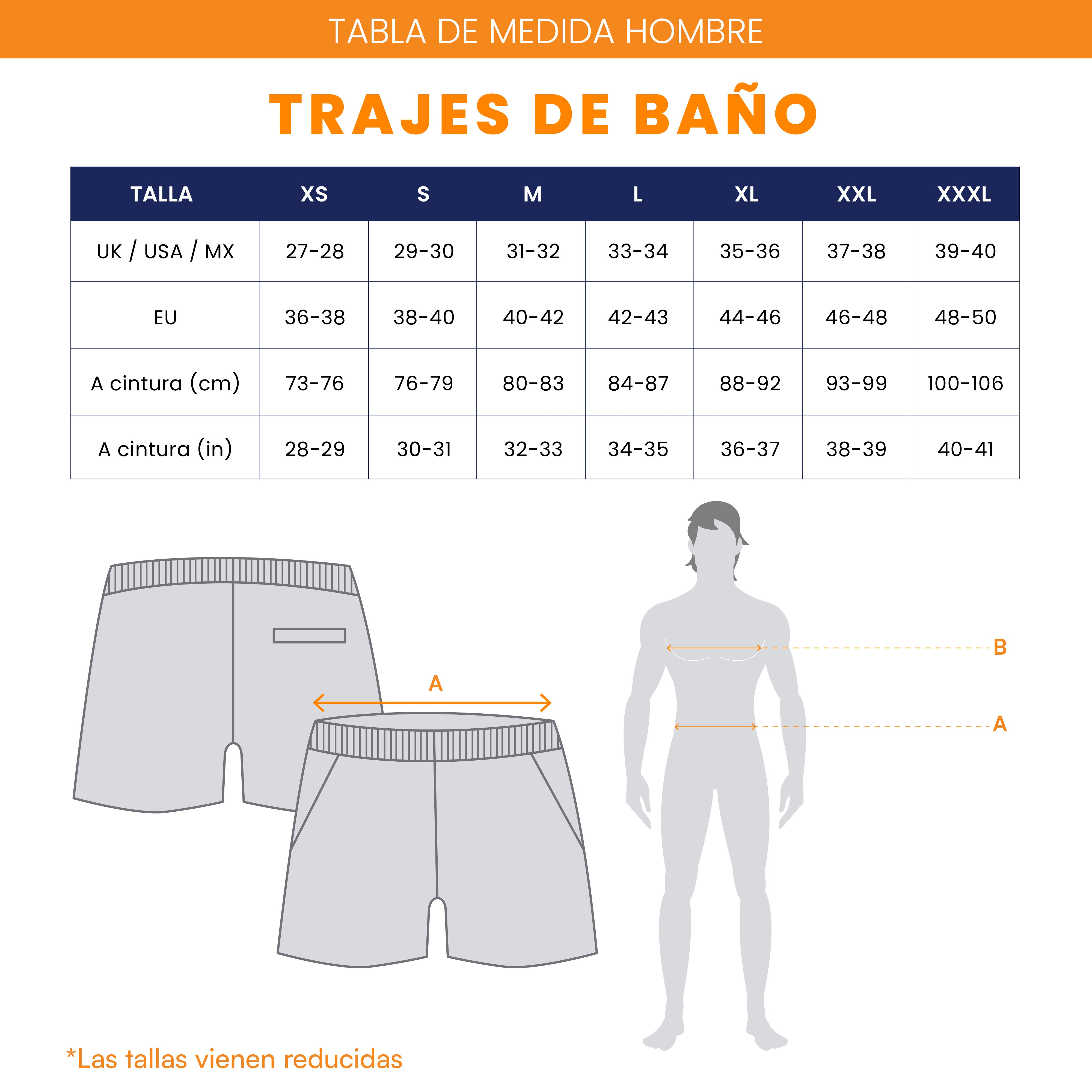 Traje de Baño Para Hombre Secado Rápido Bolsillos - Basic Esmeralda - Basic Collection XS – XXXL