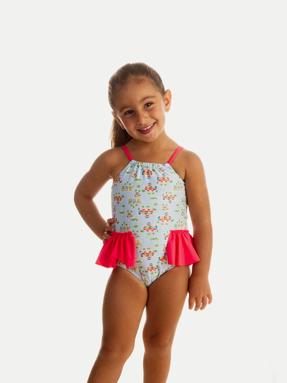 Traje de Baño Niña Entero - One Piece Bungalows - 6 Meses a 14 Años