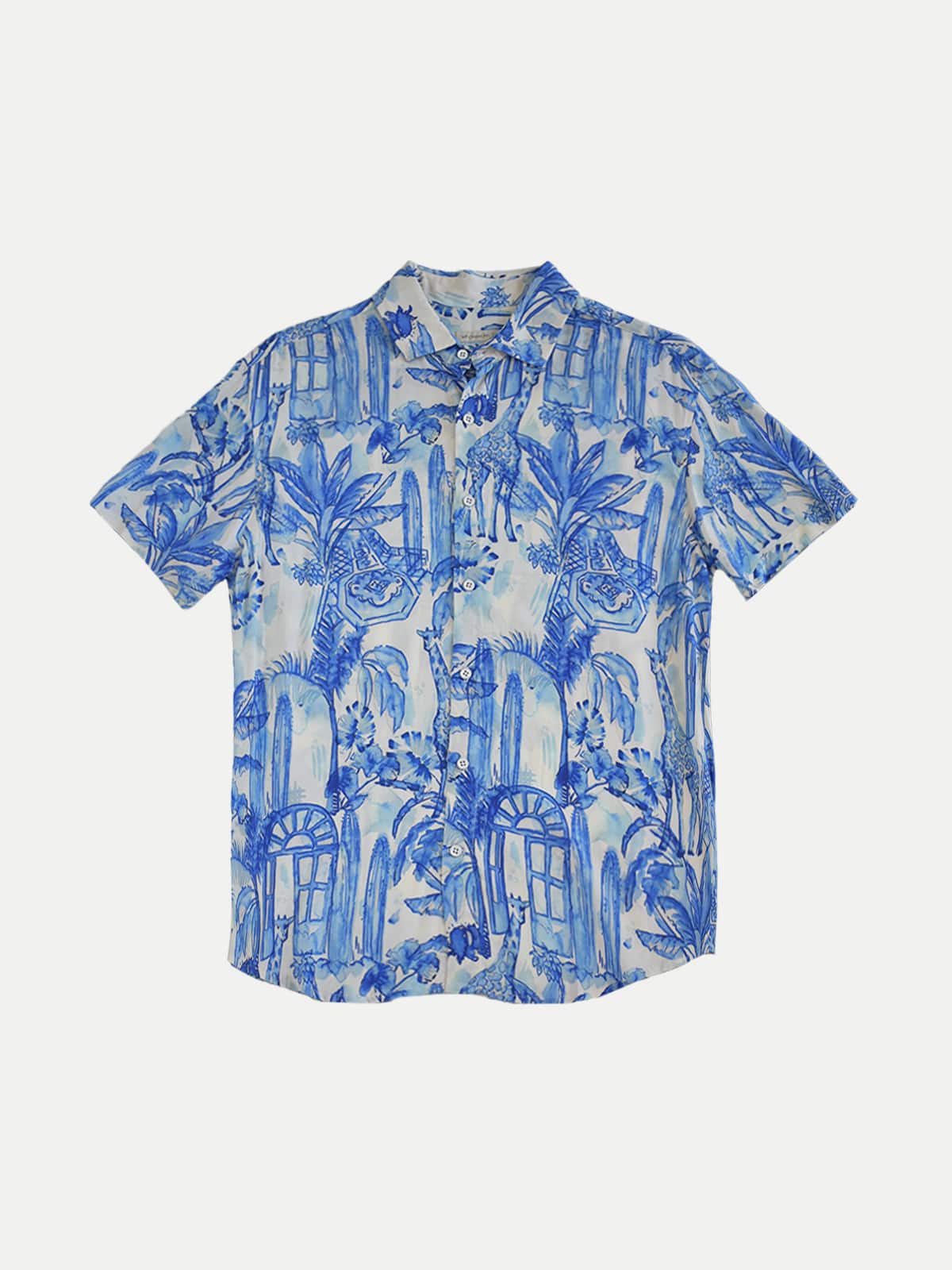 Camisa Viscosa para Adulto - Girafee Blue - 2022