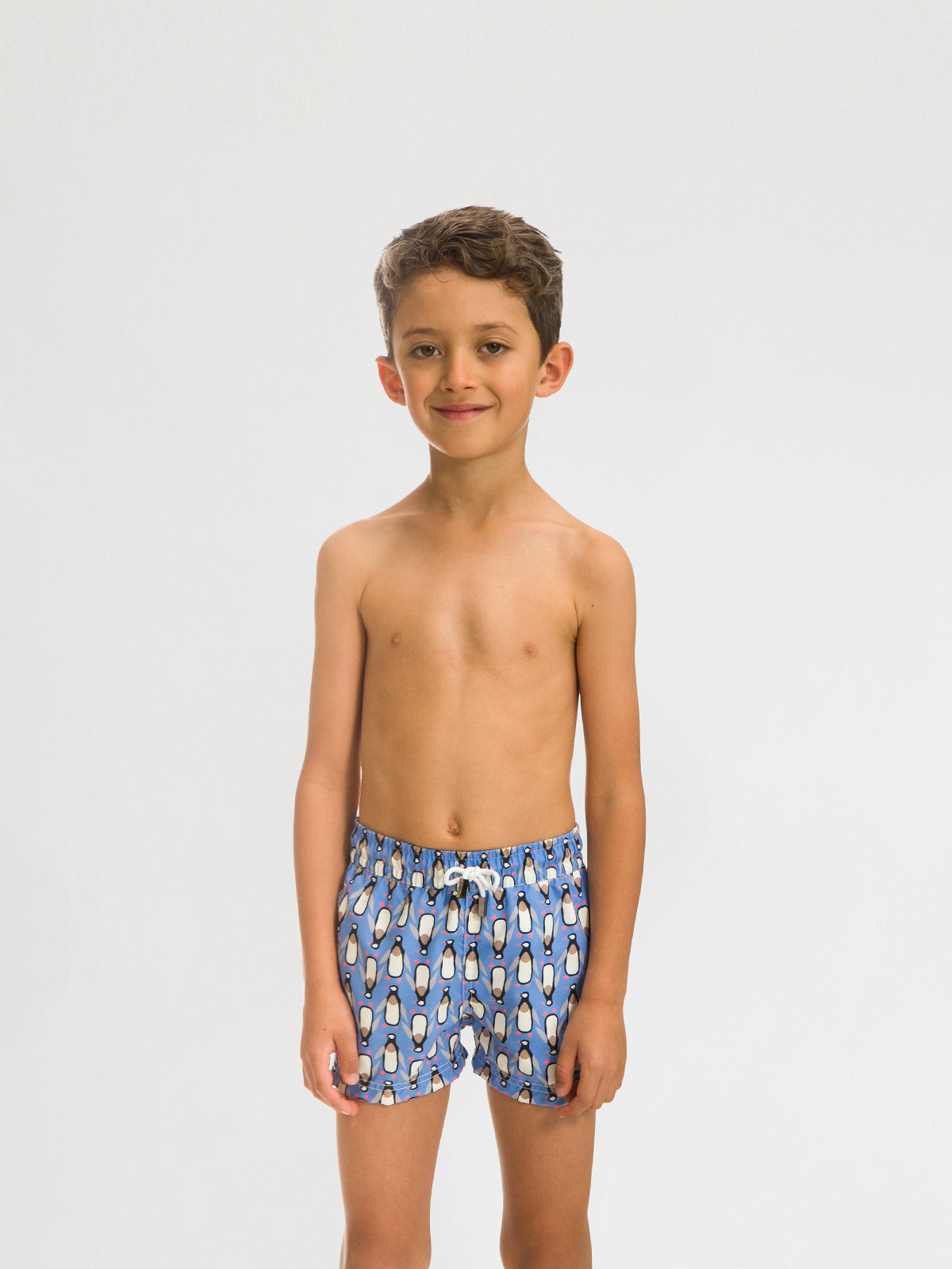 Traje de Baño Niño - Bañador Penguin Blue Short - Fácil Secado