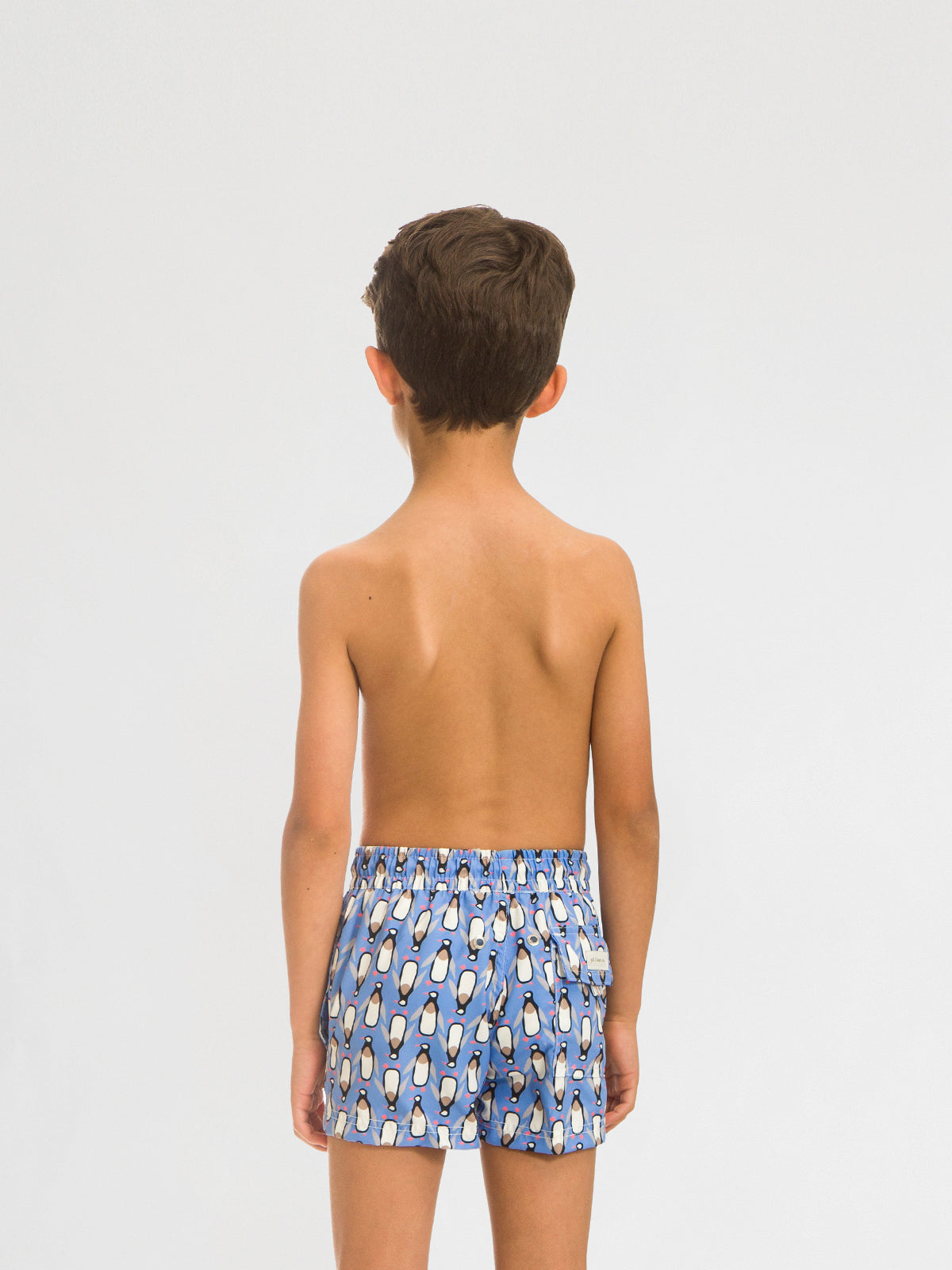 Traje de Baño Niño - Bañador Penguin Blue Short - Fácil Secado