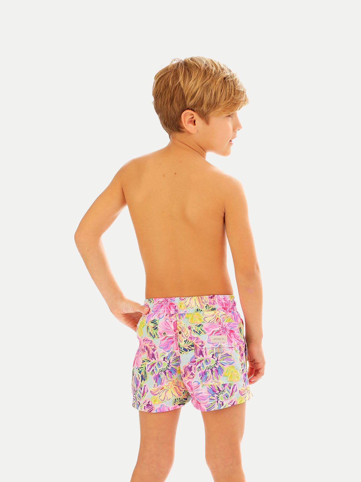 Traje de Baño Niño - Bañador Retro Floral - Secado Rápido