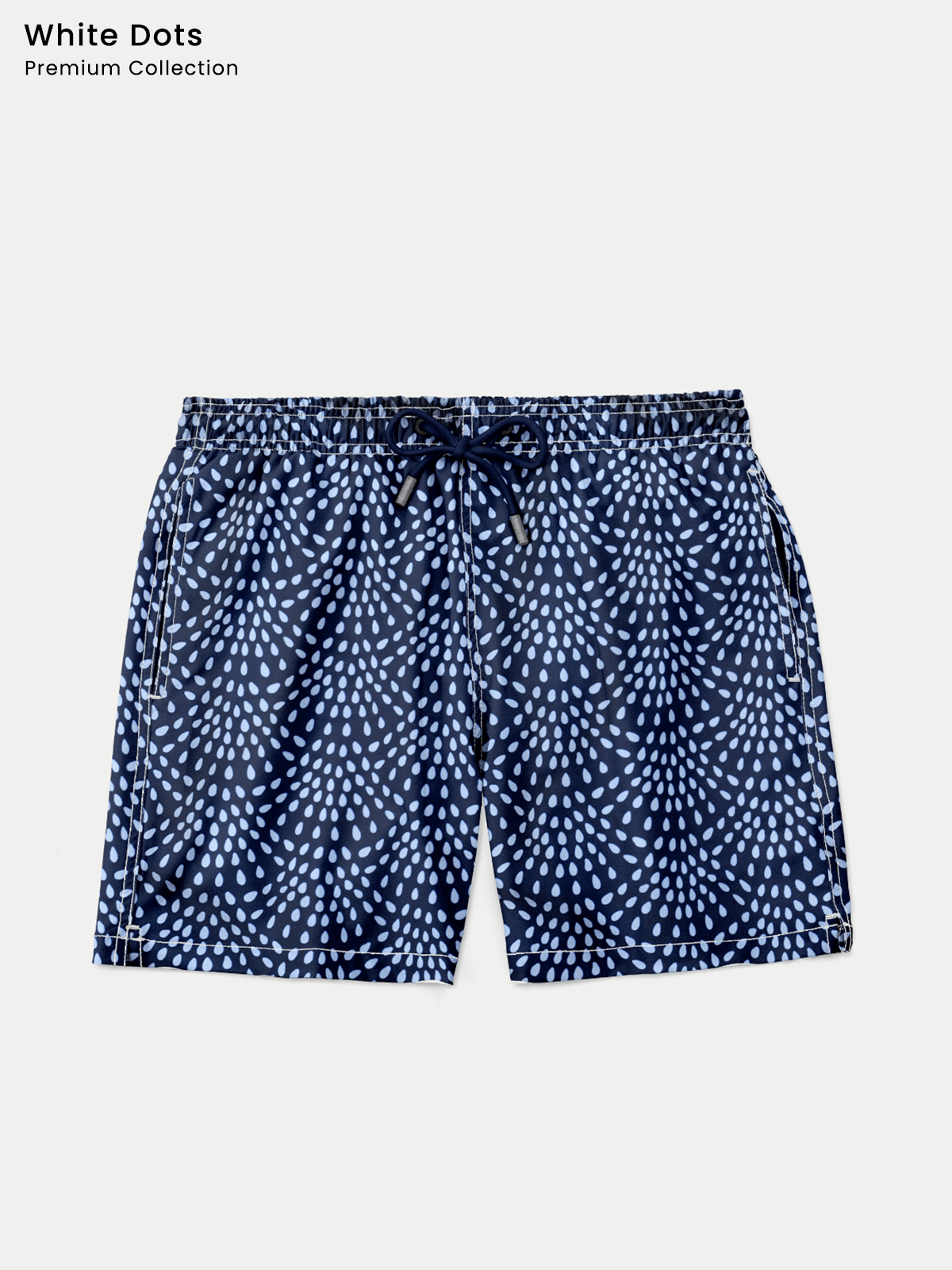 Traje de Baño Hombre - Bañador White Dots Premium Short - Fácil Secado