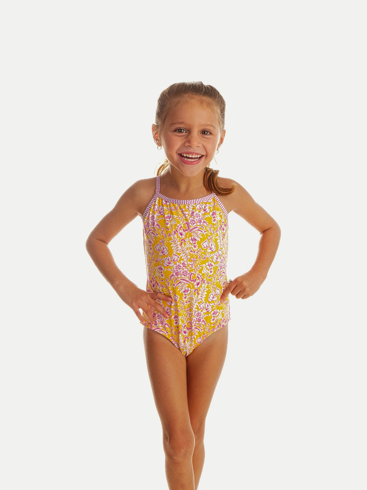 Traje de Baño Niña Entero - One Piece Bloom Yellow - 6 Meses a 14 Años